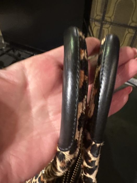 Кожанная сумка Каren Millen,Италия,в гикарном леопардовом принте