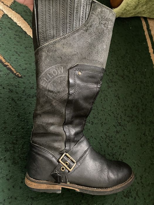 Сапоги шкіра осінь весна, міцні, в гарному стані