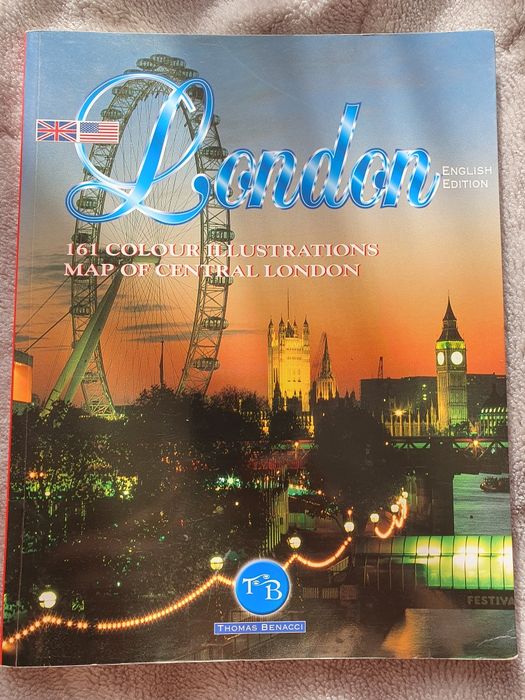 London 161 colour illustrations map of central London