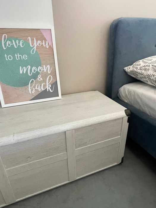 Nowy kufer skrzynia biały Indiana