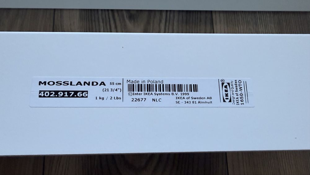 Półki Ikea Mosslanda