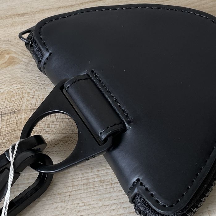 Шкіряний гаманець Y-3 Yohji Yamamoto Mini leather zippered coin purse