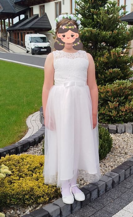 Sukienka do komunii lub na przyjęcie komunijne + Bolerko