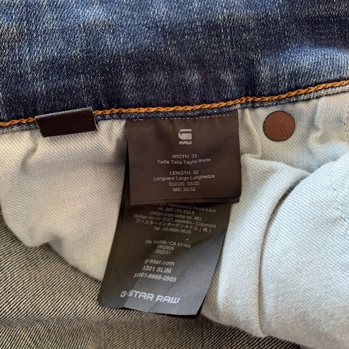 G-star raw джинси 3301 slim tapered y2k drip