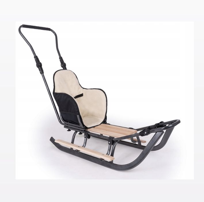 Sanki z oparciem śpiworem materacem oparciem pchacz