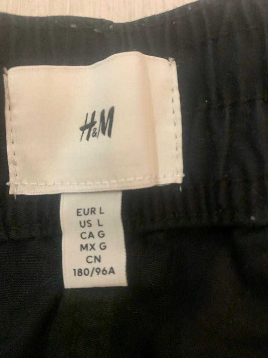 Czarne spodnie męskie 180, h&M