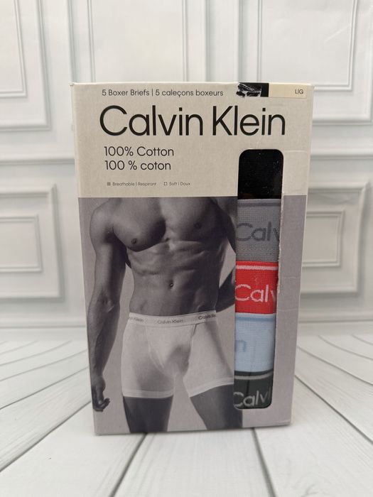 Чоловічі труси боксери Calvin Klein чорні подовжені набір