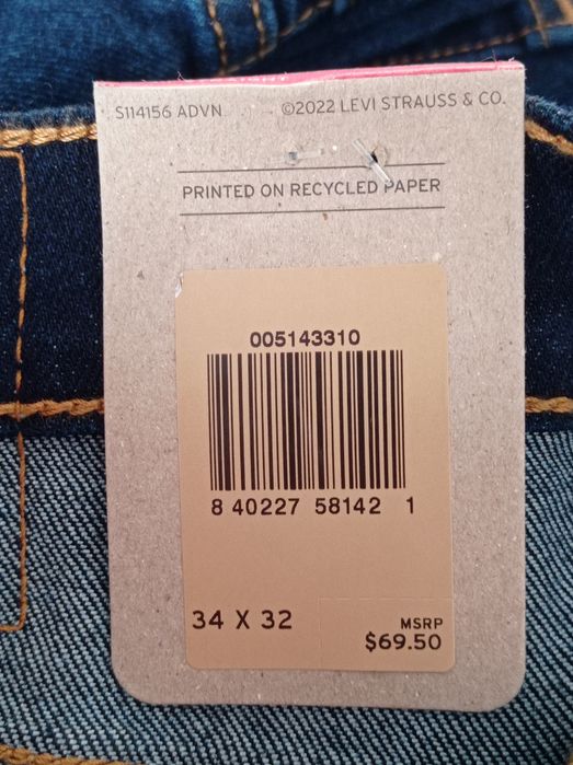 Spodnie jeans Levi's Strauss pełna rozmiarówka oryginał plus paragon