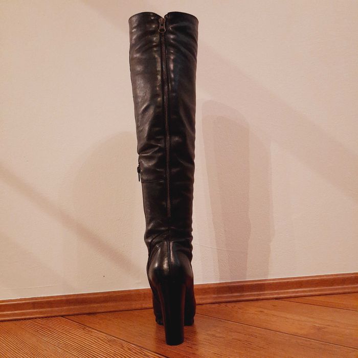 Buty kozaki skóra naturalna rozmiar 37