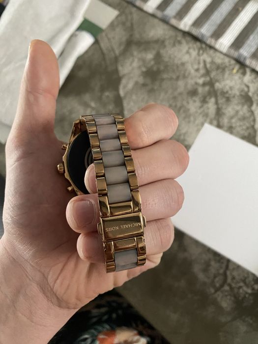 Michael kors relógio digital rosa gold