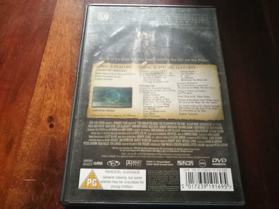 The Lord Of The Rings - The Fellowship Of The Ring 2XDVD (Leg INGLÊS)