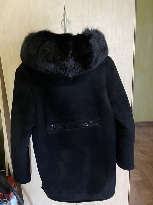 Дубленка с натуральным мехом песца