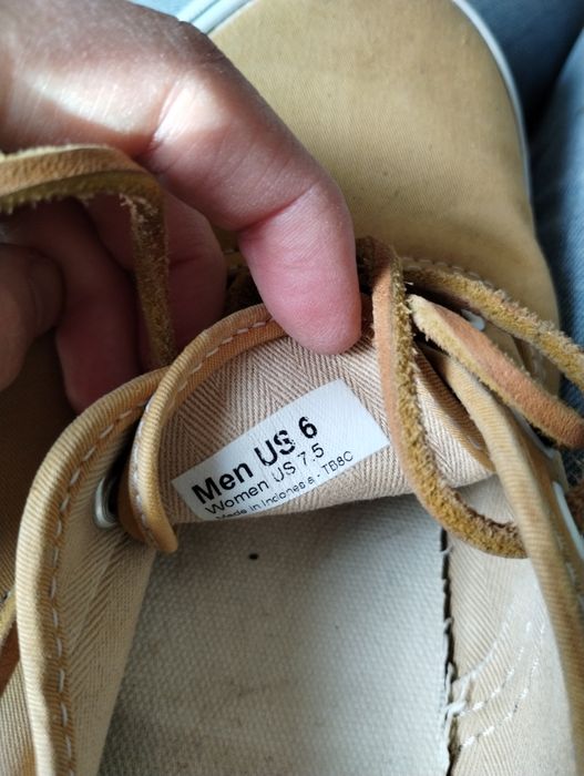 Żółte trampki sneakersy Vans z rzemykami