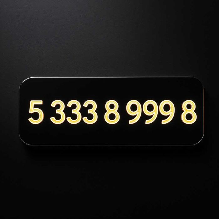 5_333_8_999_8 - Złoty numer - Platynowy numer - 533_389_998