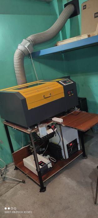 Лазер СO2,Гравер Ruida, Лазерний гравер' ЧПУ. 40/40