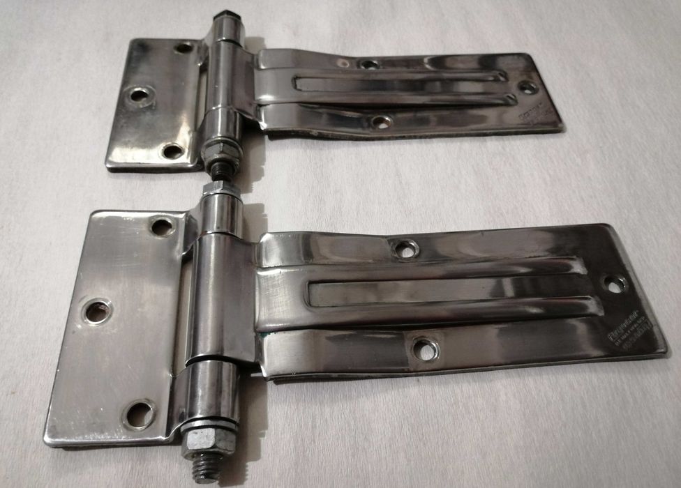 Masywne zawiasy ze stali nierdzewnej Furgocar Italy - 2 sztuki