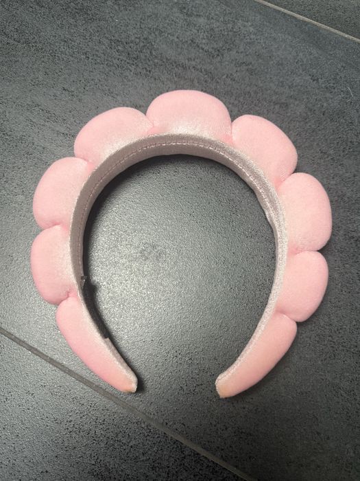 Różowa opaska na włosy pink headband stan dobry