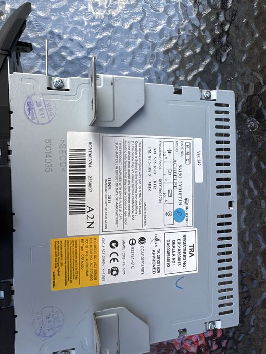 Oryginalne radio Hyundai ix35 Bluetooth CD MP3 – model A210MGC