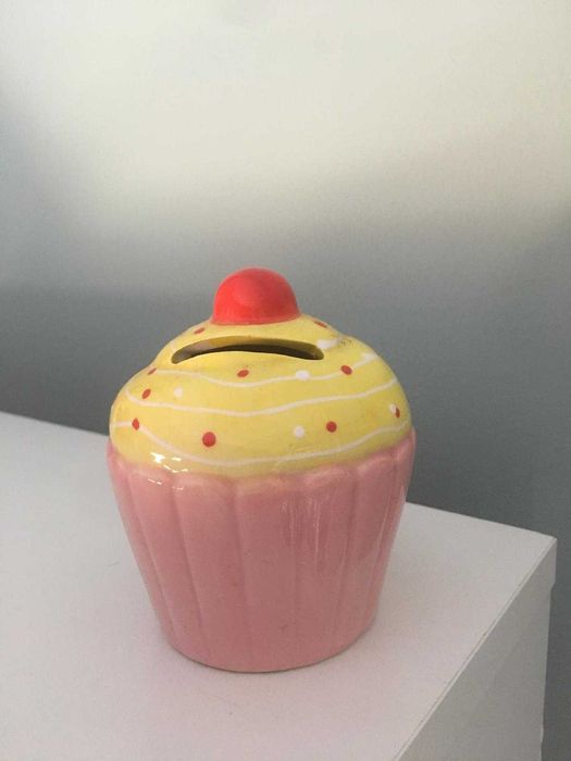 Mealheiro de barro Cup Cake