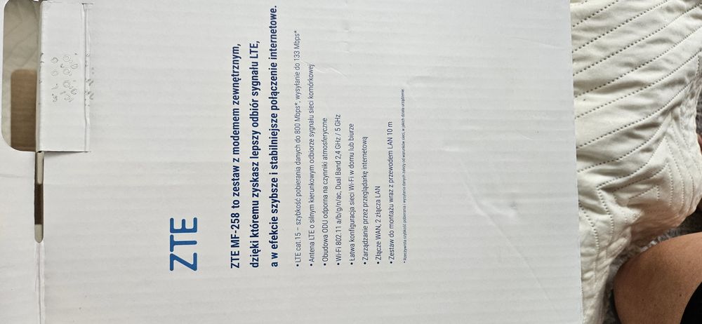 Zestaw ZTE Ruter i antena zewnętrzna