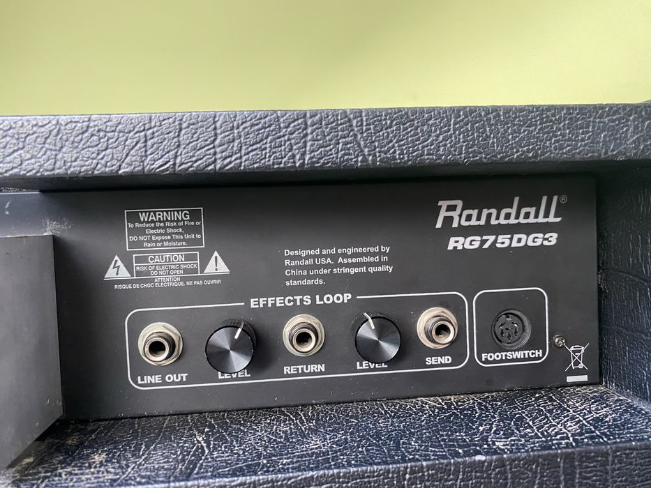 Randall RG75d +footswitch