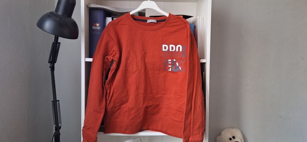 Czerwona bluza dla chłopca rozmiar 158 bawełna bawełniana txm