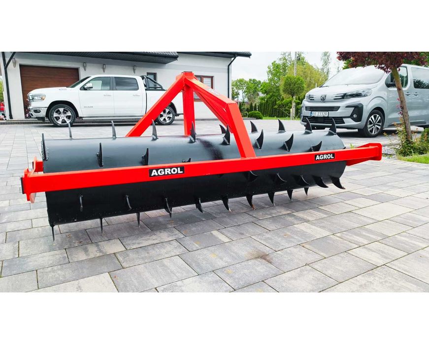 Aerator do łąk Walec Zębaty 150 cm/ 180cm  Wał Rolniczy do Trawnika TUZ do URSUS  C330 C360 dostawa cały Kraj / Gwarancja