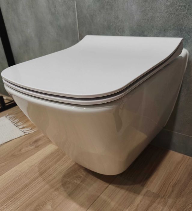 Cersanit Miska WC City Square wisząca z deską woloopadającą