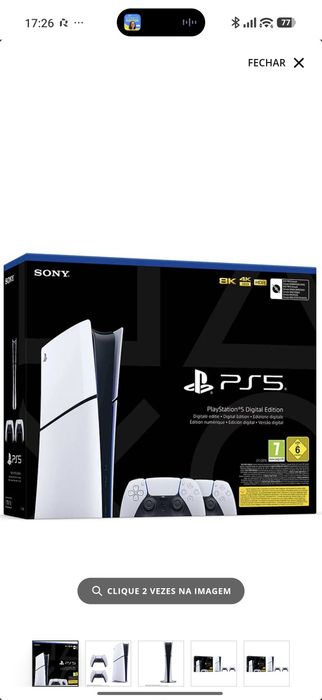 PS 5 com 1 mês de uso + FC 27