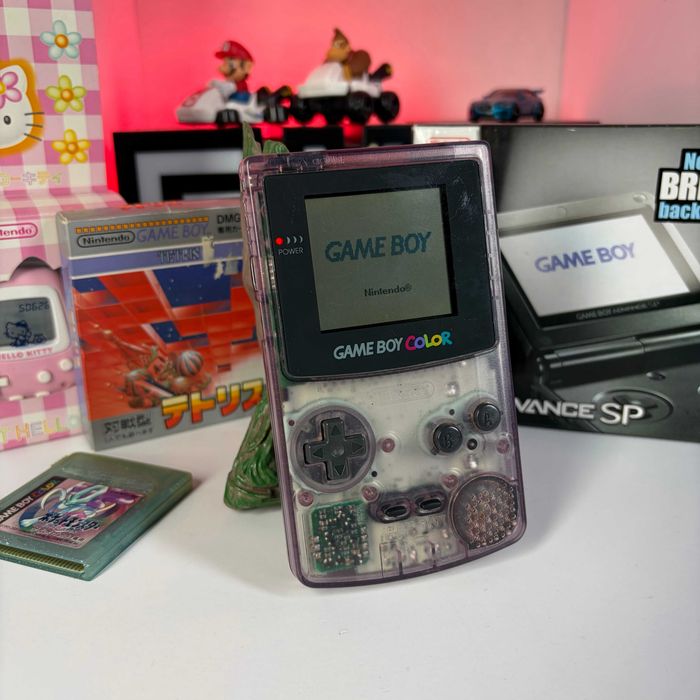 Консоль Nintendo Game Boy Color Trans-Purple Б/У Портативка Гейм Бой Колор Оригінальні приставки нінтендо Game Boy