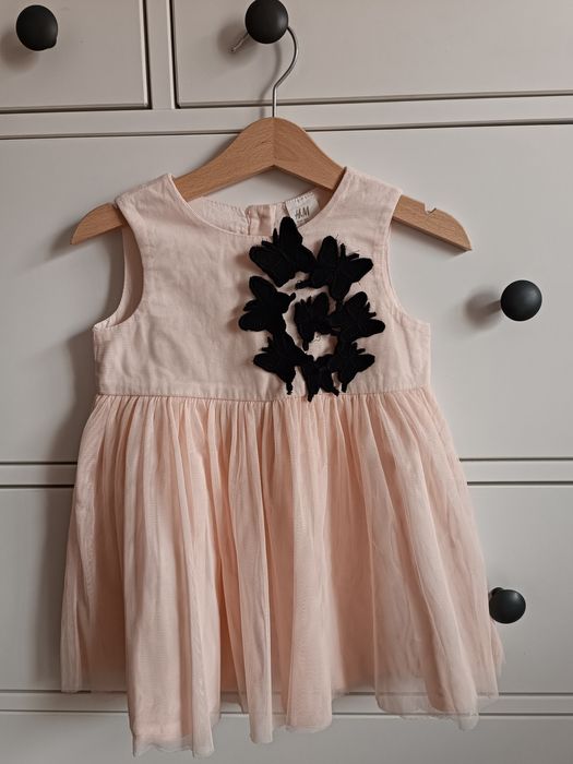 Elegancka sukienka hm r. 80 9-12 mcy