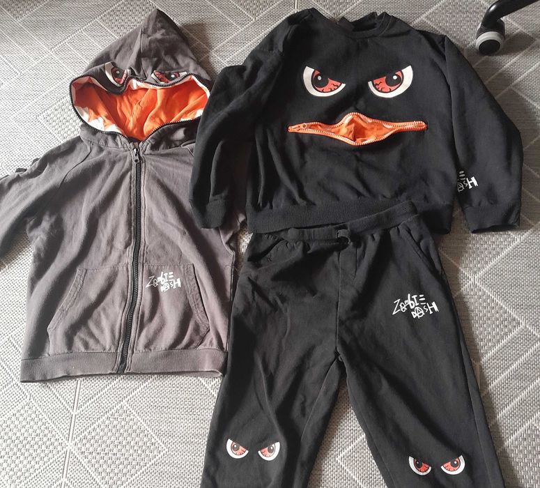Zombie Dash bluza spodnie dla chłopca r. 134-140 komplet 3 szt.