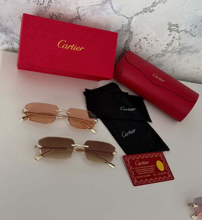 Солнцезащитные очки cartier полный комплект модель 2026