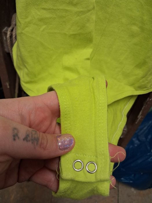 Body damskie limonkowe