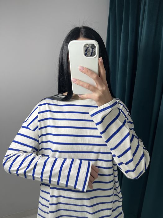 Лонгслів в смужку h&m