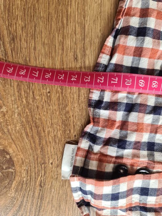 Koszula w kratę męska RESPECT PAWO 40 slim fit