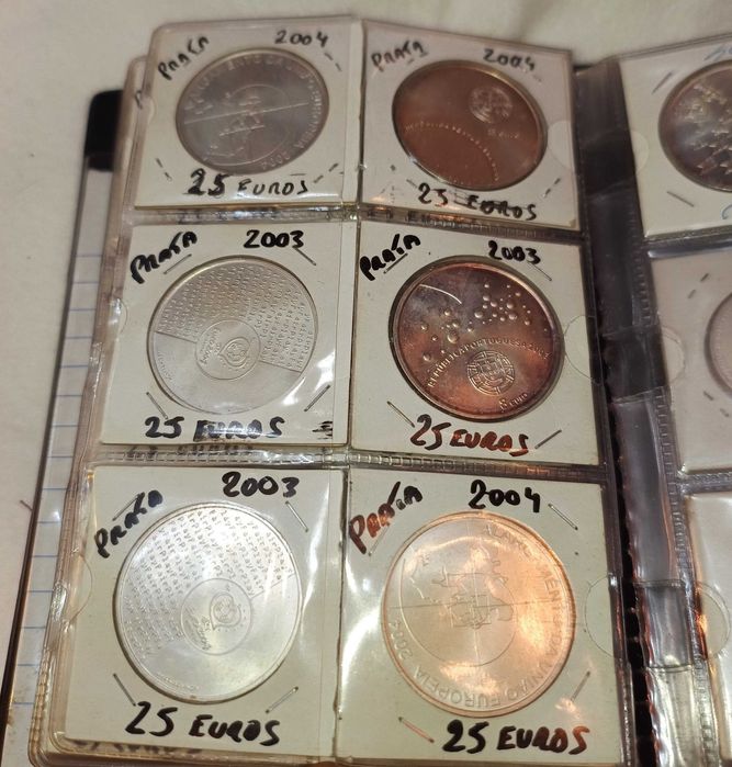 Moedas de Euro Prata
