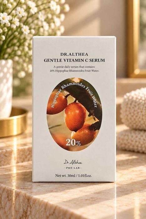 Сироватка з вітаміном C Dr.Althea Gentle Vitamin C Serum 30 мл / обліпиха 20% / для сяйва та рівного тону / оригінал