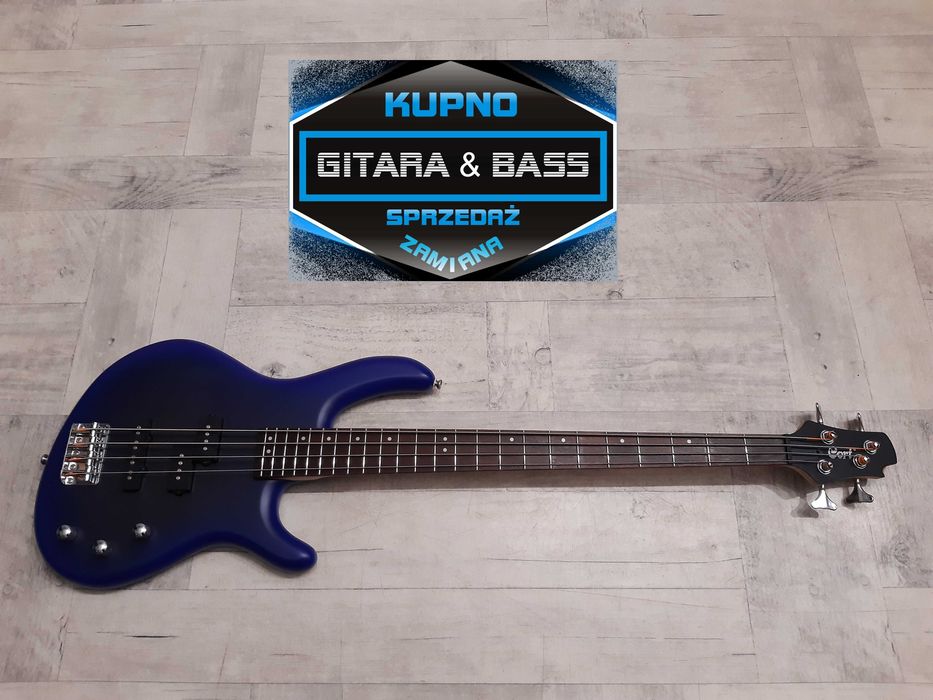 Gitara Basowa Cort Action-2015-Transparent Blue-wysyłka Gratis-zamiana