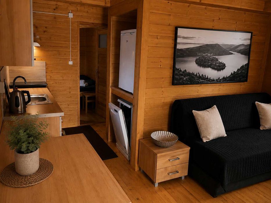 Domek z widokiem nad  jeziorem Rożnowskim, całoroczny, jacuzzi