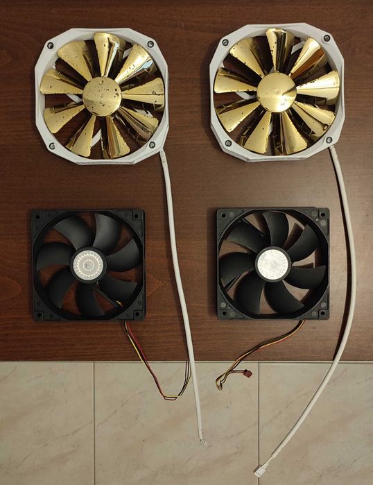 4 Ventoinhas Phanteks & CoolerMaster (3-pin)
