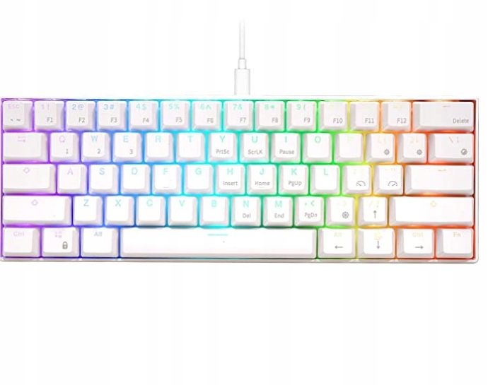 Klawiatura mechaniczna Royal Kludge RK61 biała
