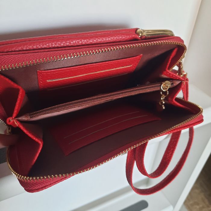 Красный кошелёк сумка. Червоний гаманець Baellerry.