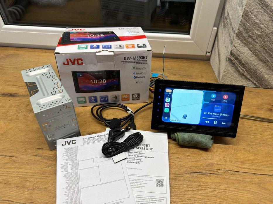 radio samochodowe jvc kw-m593bt,carplay android auto