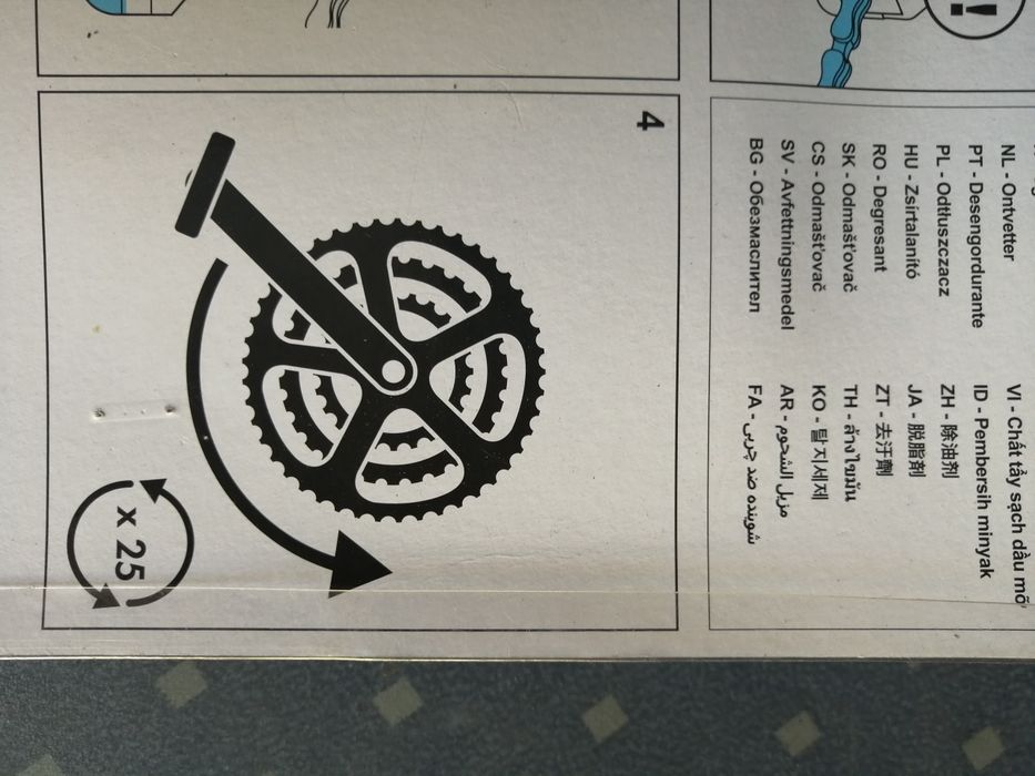 Lava correntes de bicicletas
