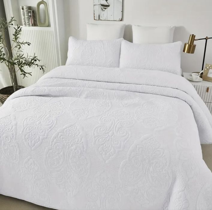 230х250 новий набір покривало з єгипетськоі бавовни + 2 наволочки