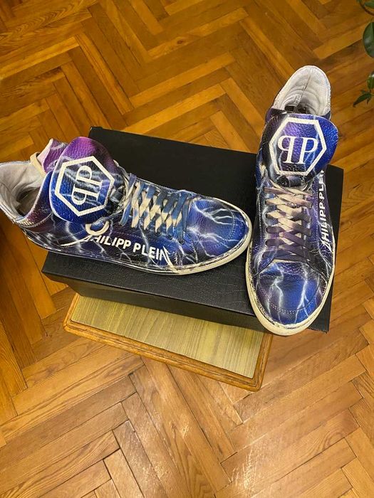 Продам Кеды Philipp Plein Lightning Blue Оригинал  Размер 27.6–27.7 см