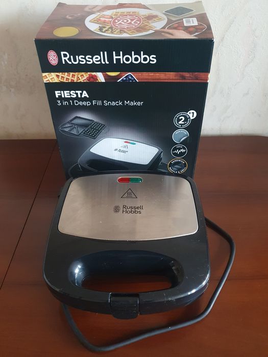 Вафельница Russell Hobbs Fiesta, бутербродница, мультемейкер 3 в 1