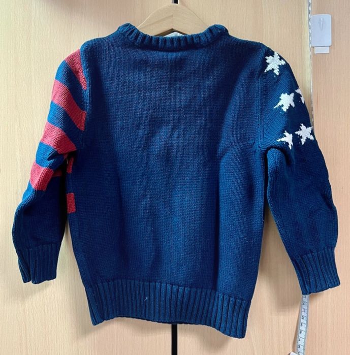 Ciepły sweter, flaga, H&M 98/104