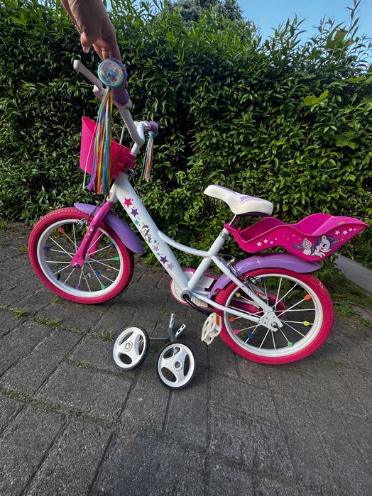 Rowerek dla dziewczynki marki Dino Bikes model Unicorn 16